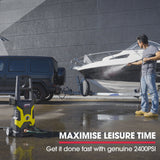 Outdoor Power Equipment: JET-USA RX530 Electric High Pressure Washer, 2400PSI 3 Nozzles, Brush Head Cleaner, Detergent Bottle