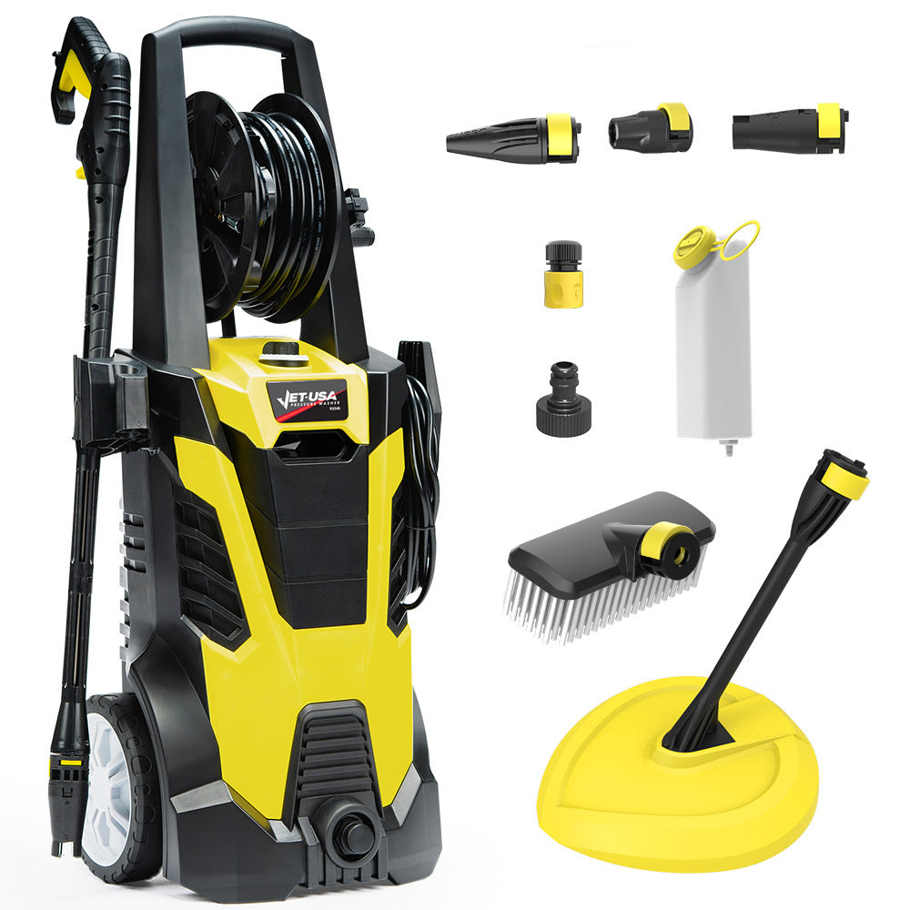 Outdoor Power Equipment: JET-USA RX540 Electric High Pressure Washer, 2800PSI 2 Nozzles, Brush Head, Deck Cleaner, Detergent Bottle, 10M Hose