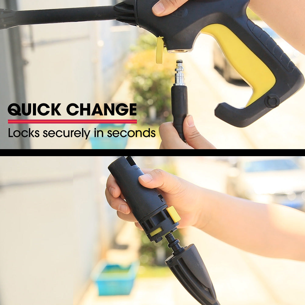 Outdoor Power Equipment: JET-USA RX540 Electric High Pressure Washer, 2800PSI 2 Nozzles, Brush Head, Deck Cleaner, Detergent Bottle, 10M Hose
