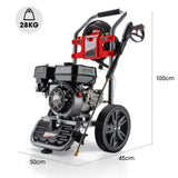 Outdoor Power Equipment: JET-USA 4800PSI Petrol Powered High Pressure Washer, w/ 30m Hose and Drain Cleaner - CX630