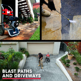 Outdoor Power Equipment: JET-USA 4800PSI Petrol Powered High Pressure Washer, w/ 30m Hose and Drain Cleaner - CX630