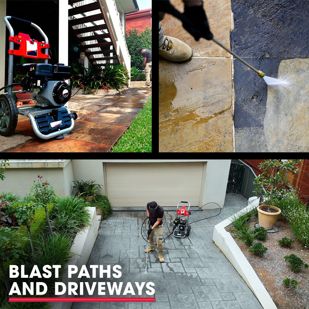 Outdoor Power Equipment: JET-USA 4800PSI Petrol Powered High Pressure Washer, - CX630