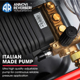 Outdoor Power Equipment: JET-USA 5000PSI Commercial Petrol Powered High Pressure Washer, 15HP 420cc, Italian Made Adjustable AR Pump, 20m Hose - TX870