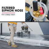 Outdoor Power Equipment: JET-USA 5000PSI Commercial Petrol Powered High Pressure Washer, 15HP 420cc, Italian Made Adjustable AR Pump, 20m Hose - TX870