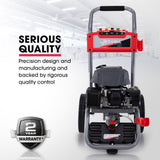 Outdoor Power Equipment: JET-USA 7HP 4800PSI Petrol High Pressure Washer Cleaner, Water Spray Gunrey, 30m Hose Drain Cleaner