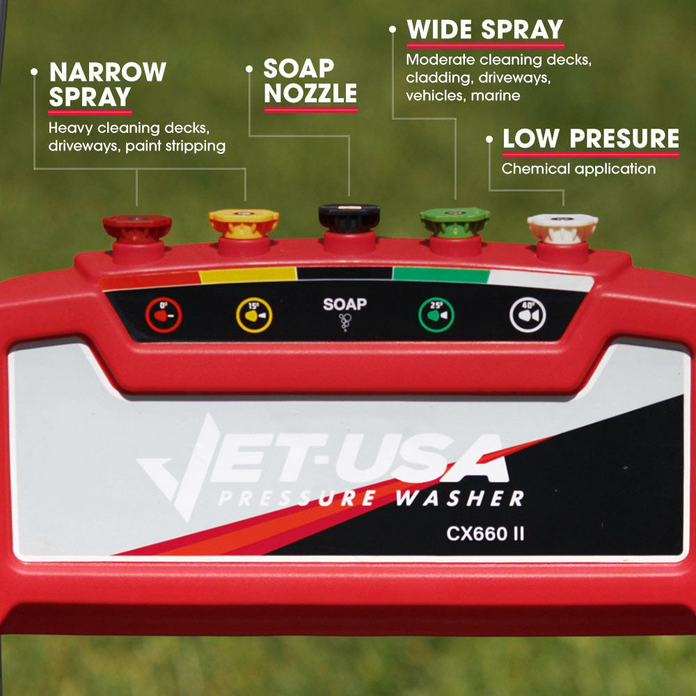 Outdoor Power Equipment: Jet-USA 4800PSI Petrol-Powered High Pressure Cleaner Washer Water Jet Power Hose