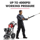 Outdoor Power Equipment: Jet-USA 4000PSI 5.5M Long Telescopic Universal Pressure Washer Cleaner Pole Wand Extension Lance