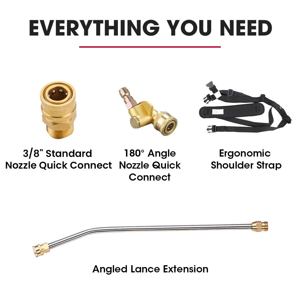 Outdoor Power Equipment: Jet-USA 4000PSI 5.5M Long Telescopic Universal Pressure Washer Cleaner Pole Wand Extension Lance