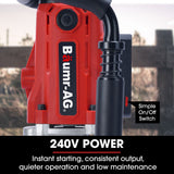 Outdoor Power Equipment: BAUMR-AG HP360e 2200W Electric Post Driver, with 2 Piling Socket Sleeves