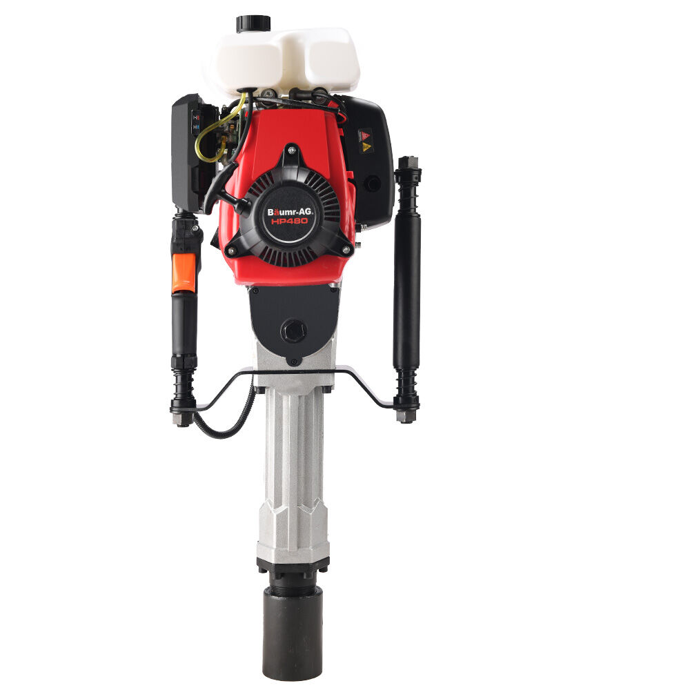 Outdoor Power Equipment: BAUMR-AG HP480 55cc 4-Stroke Petrol Post Driver, with 2 Piling Socket Sleeves