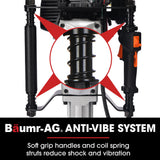Outdoor Power Equipment: BAUMR-AG HP480 55cc 4-Stroke Petrol Post Driver, with 2 Piling Socket Sleeves