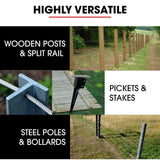 Outdoor Power Equipment: BAUMR-AG HP480 55cc 4-Stroke Petrol Post Driver, with 2 Piling Socket Sleeves