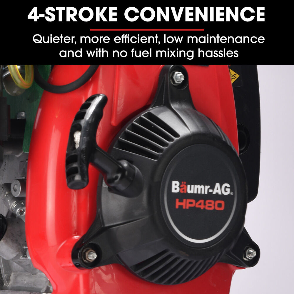 Outdoor Power Equipment: BAUMR-AG HP480 55cc 4-Stroke Petrol Post Driver, with 2 Piling Socket Sleeves