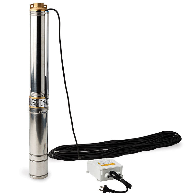 Irrigation Pumps: 1HP Submersible Bore Water Pump Deep Well Irrigation Stainless Steel 240V