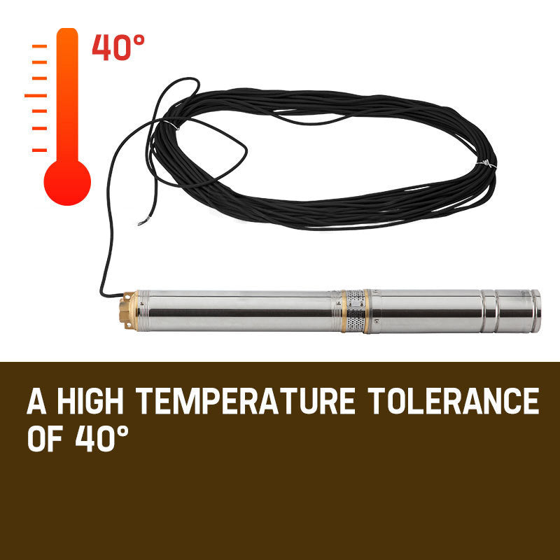 Irrigation Pumps: 1HP Submersible Bore Water Pump Deep Well Irrigation Stainless Steel 240V