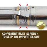 Irrigation Pumps: Protege 1.5HP Submersible Bore Water Pump Deep Well Irrigation Stainless Steel
