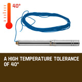 Irrigation Pumps: Protege 1.5HP Submersible Bore Water Pump Deep Well Irrigation Stainless Steel