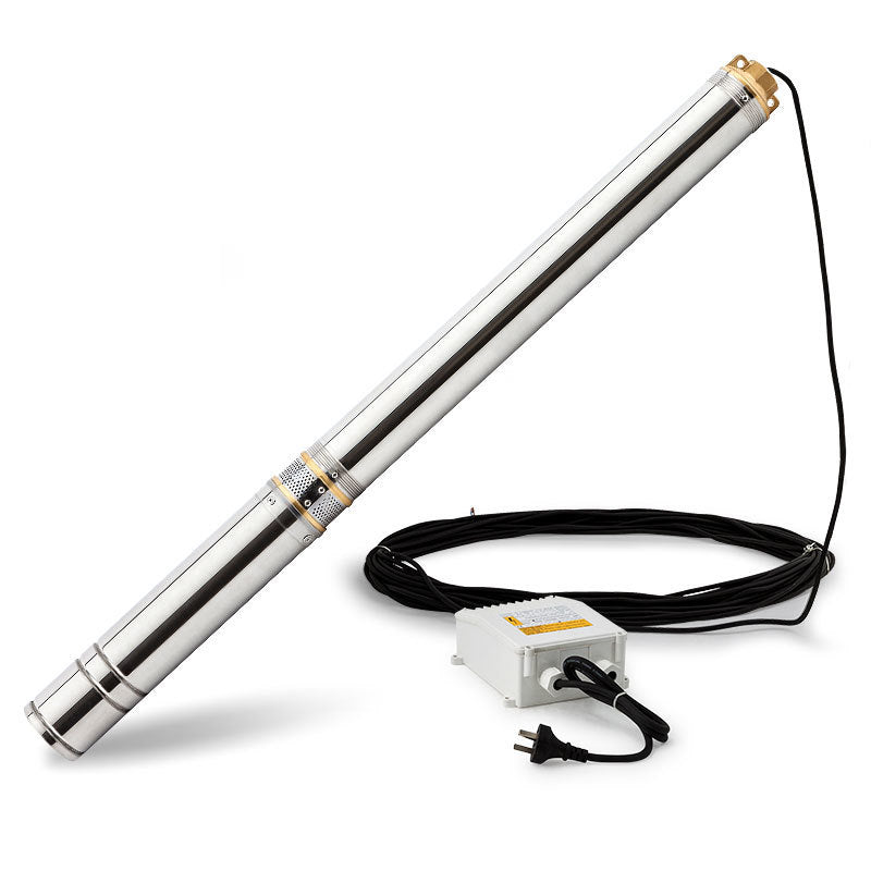 Irrigation Pumps: Protege 2HP Submersible Bore Water Pump Well Irrigation Stainless Steel 240V Deep