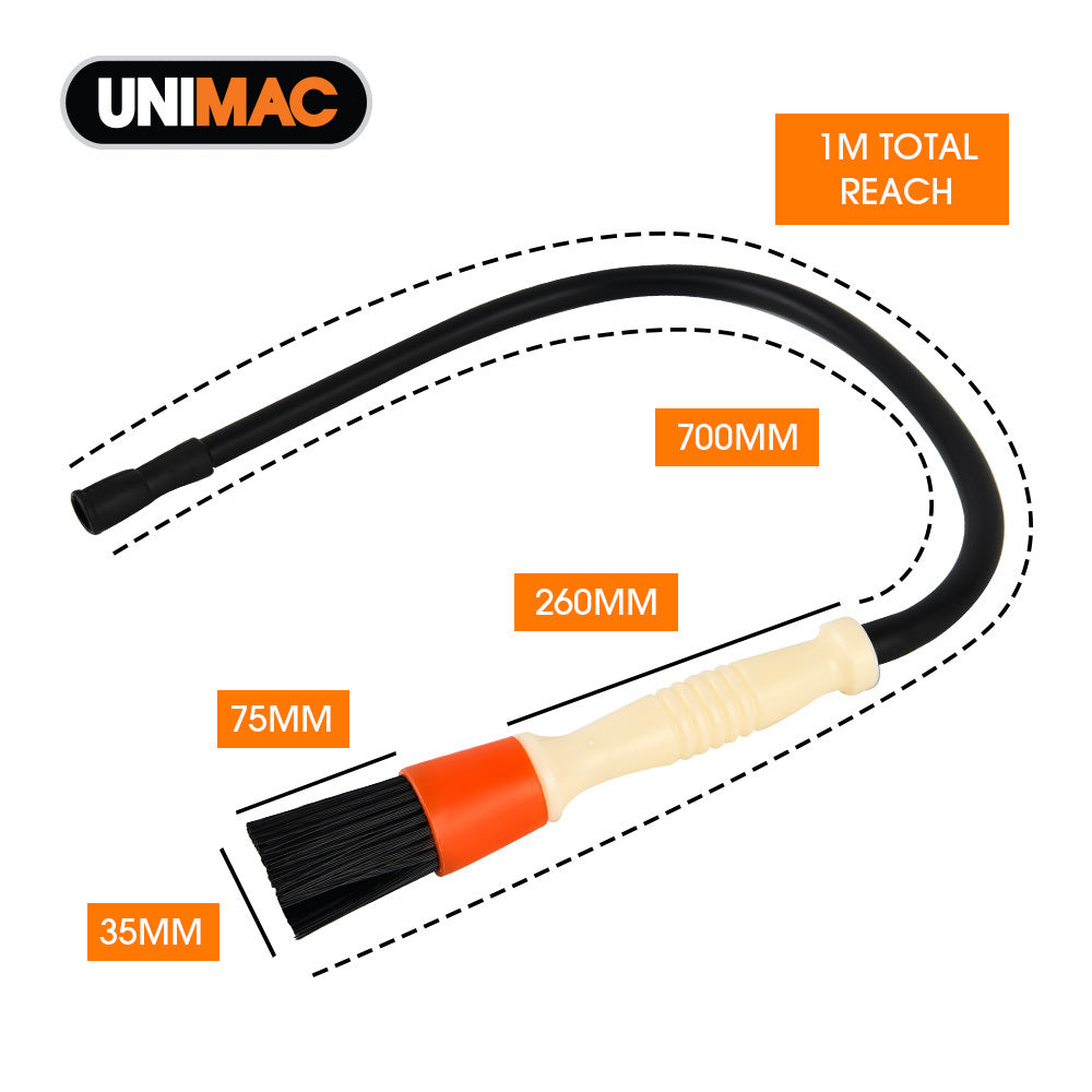 Automotive Repair & Speciality Tools: UNIMAC Flow Through Brush, with Hose, Suits Most Parts Washer Brands
