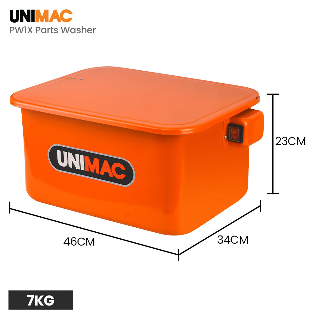 Automotive Repair & Speciality Tools: Unimac 22L Auto Parts Washer, for Home, Business and Small Garages