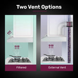 Exhaust Fans: EUROCHEF Rangehood Filter Set, for EUR60S EFR60S EFR90S, 2 Replacement Activated Carbon Filters