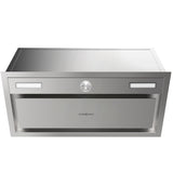 Exhaust Fans: EUROCHEF 60cm Undermount Rangehood Stainless Steel, Quiet 3-Speed, 3-Layer Dishwashable Filter, LED Lights EUR60S