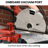 Power Saws: BAUMR-AG 3500W 350mm/14" Electric Concrete Demolition Cut-Off Saw, Wet and Dry Cutting, Diamond Blade, Vacuum Port, 15A Plug