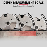 Power Saws: BAUMR-AG 3500W 350mm/14" Electric Concrete Demolition Cut-Off Saw, Wet and Dry Cutting, Diamond Blade, Vacuum Port, 15A Plug