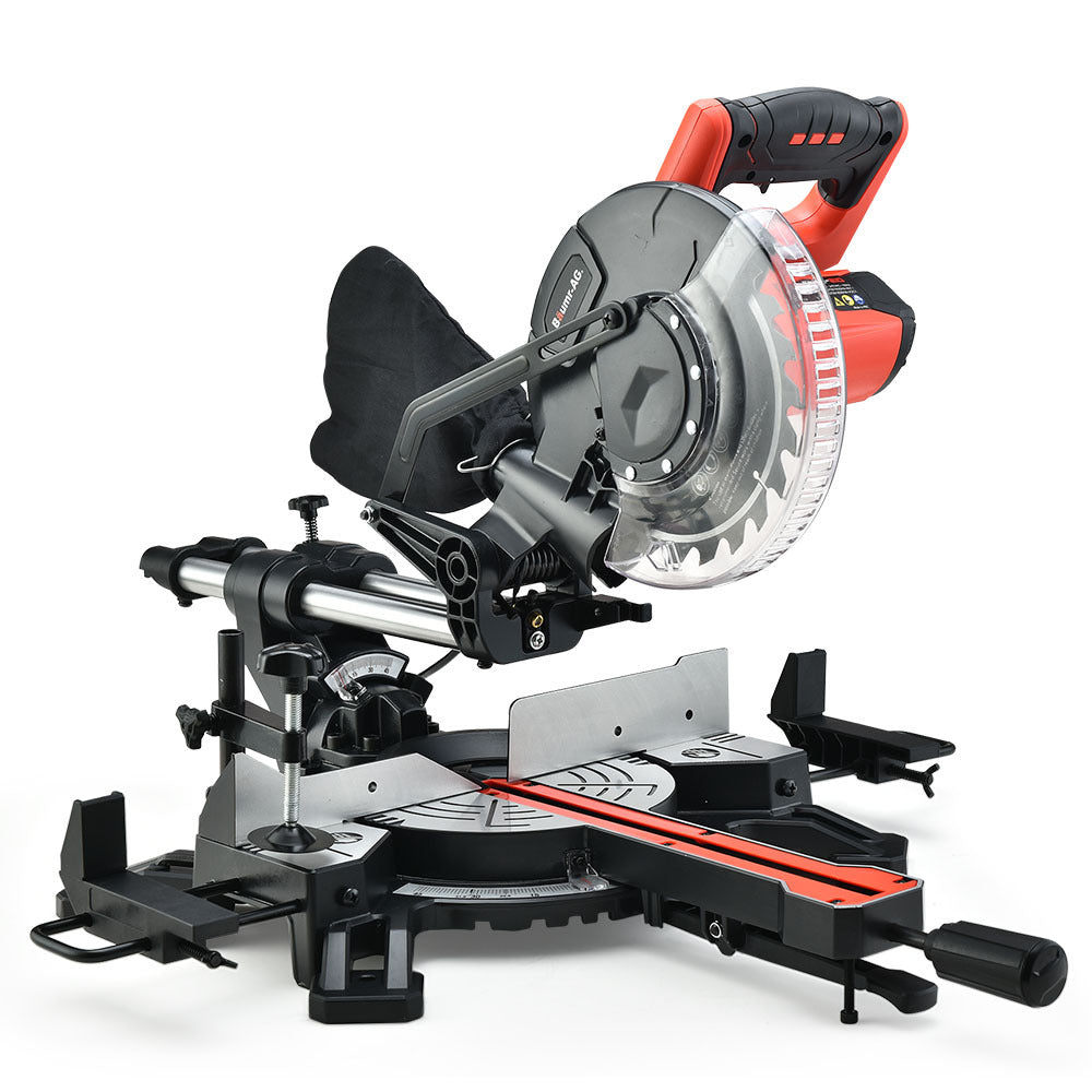 Power Saws: BAUMR-AG 210mm Compound Mitre Saw Dual Bevel Sliding Drop Saws 1500W