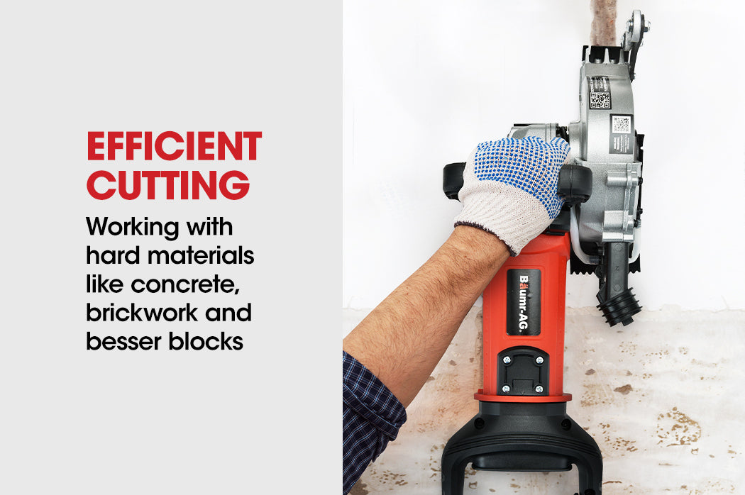 Power Saws: BAUMR-AG Wall Chaser and Vacuum Combo Concrete Dust Collector Chasing Machine