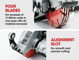 Power Saws: BAUMR-AG Wall Chaser and Vacuum Combo Concrete Dust Collector Chasing Machine