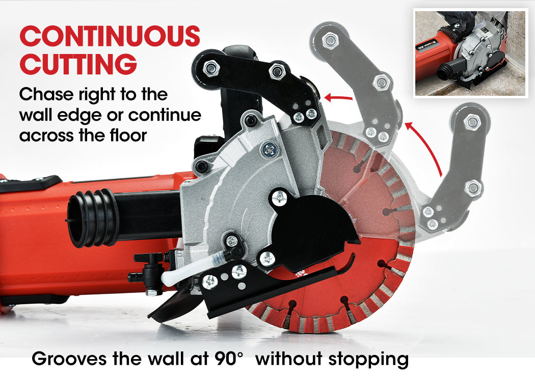 Power Saws: BAUMR-AG Wall Chaser and Vacuum Combo Concrete Dust Collector Chasing Machine