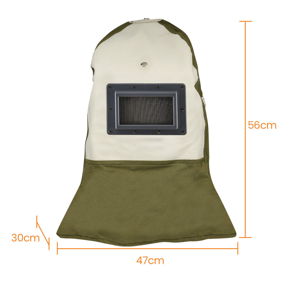 Automotive Repair & Speciality Tools: Unimac Sandblasting Safety Hood, Built-in Hard Hat, Abrasive Sand Blasting PPE Equipment