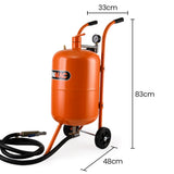 Automotive Repair & Speciality Tools: UNIMAC 38L Sandblasting Tank, Pressurised Design with Sandblast Gun Set with Hose