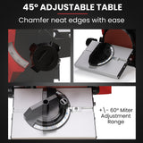 Sanders: BAUMR-AG Bench Belt and Disc Sander Combo, 100mm Linisher + 150mm Disc, S1 Rated 400W Brushless Motor, Horizontal & Vertical Sanding