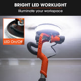 Sanders: Unimac 225mm 750W Telescopic Long Reach Dry Wall Sander Kit, Foldable, Vacuum System, LED Worklight, 6x Sanding Discs