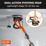 Sanders: Unimac 225mm 750W Telescopic Long Reach Dry Wall Sander Kit, Foldable, Vacuum System, LED Worklight, 6x Sanding Discs