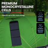 Portable Solar Panels: GENPOWER 100W Portable USB Folding Solar Panel for Camping