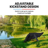 Portable Solar Panels: GENPOWER 100W Portable USB Folding Solar Panel for Camping