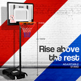 Basketball & Basketball Accessories: Dr.Dunk Adjustable Basketball Stand System Kids Hoop Portable Height Rim Ring