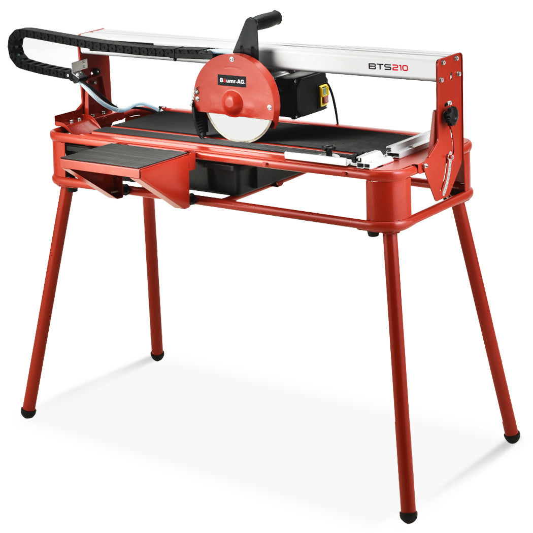 Power Saws: BAUMR-AG 800W Electric Tile Saw Cutter with 200mm (8") Blade, 720mm Cutting Length, Side Extension Table