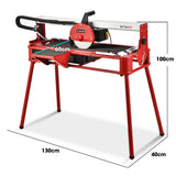 Power Saws: BAUMR-AG 800W Electric Tile Saw Cutter with 200mm (8") Blade, 720mm Cutting Length, Side Extension Table