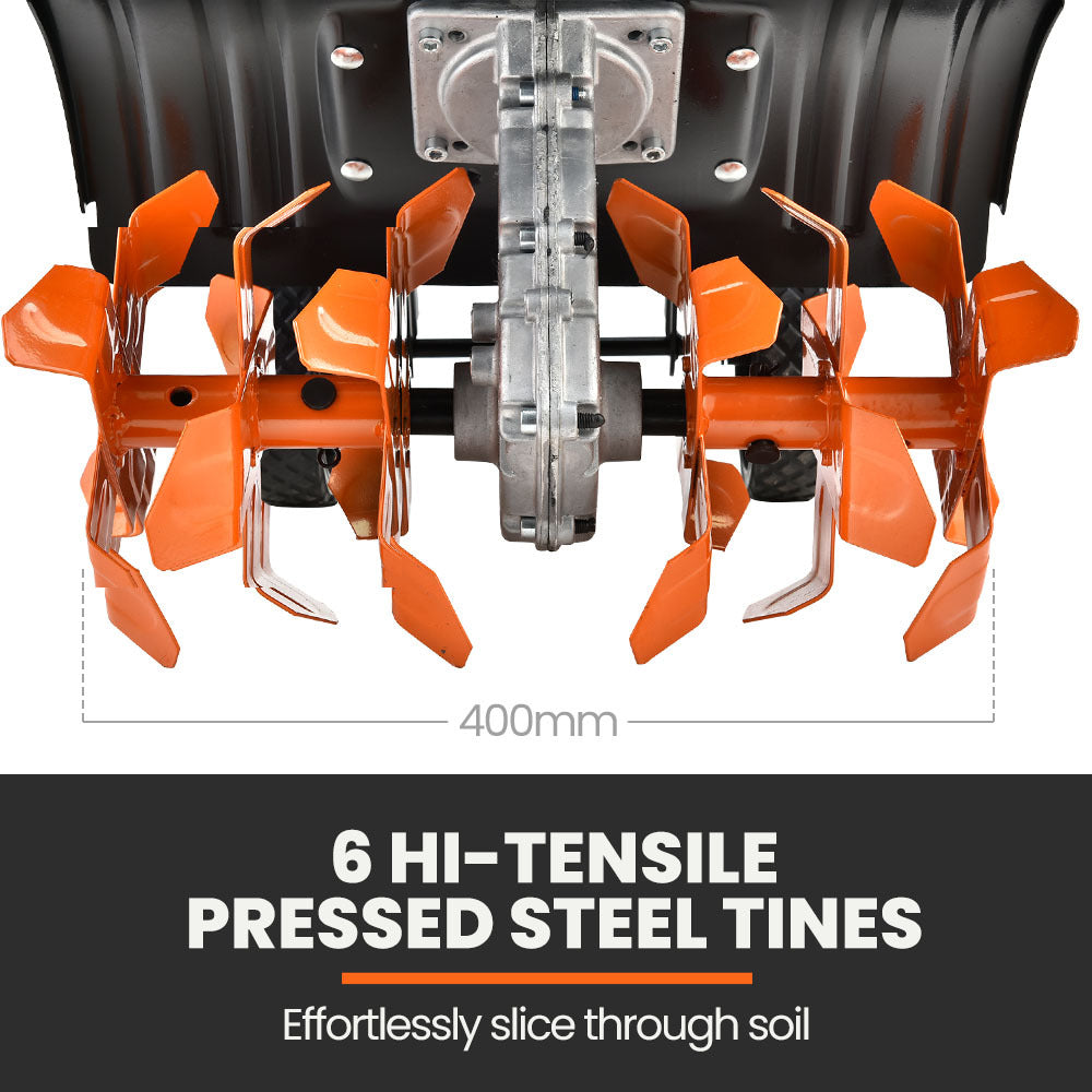 Outdoor Power Equipment: PLANTCRAFT Electric Rotary Hoe Garden Tiller Soil Cultivator, Adjustable Depth, 6 Tines