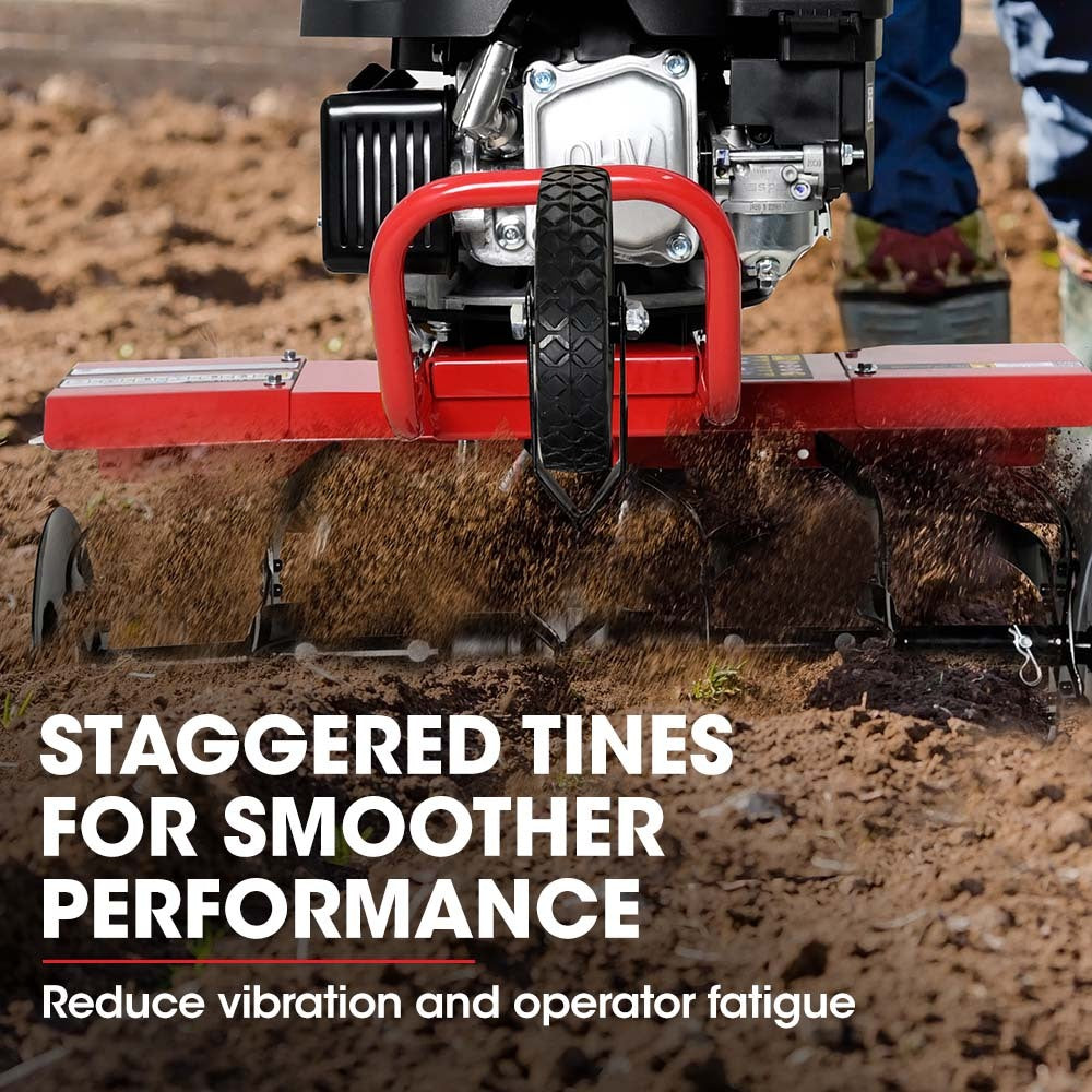Outdoor Power Equipment: Baumr-AG 150CC Garden Tiller Cultivator Petrol Rototiller 4-Stroke Soil Power Rotary Hoe