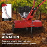 Outdoor Power Equipment: Baumr-AG 150CC Garden Tiller Cultivator Petrol Rototiller 4-Stroke Soil Power Rotary Hoe