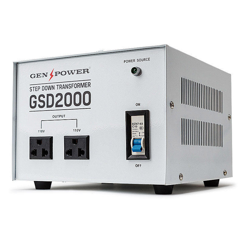 Transformers & Regulators: Genpower 2000W Step Down Transformer 240V-110V Stepdown Voltage Converter AU-US