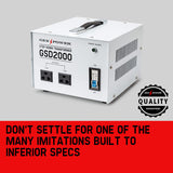 Transformers & Regulators: Genpower 2000W Step Down Transformer 240V-110V Stepdown Voltage Converter AU-US