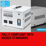 Transformers & Regulators: Genpower 2000W Step Down Transformer 240V-110V Stepdown Voltage Converter AU-US