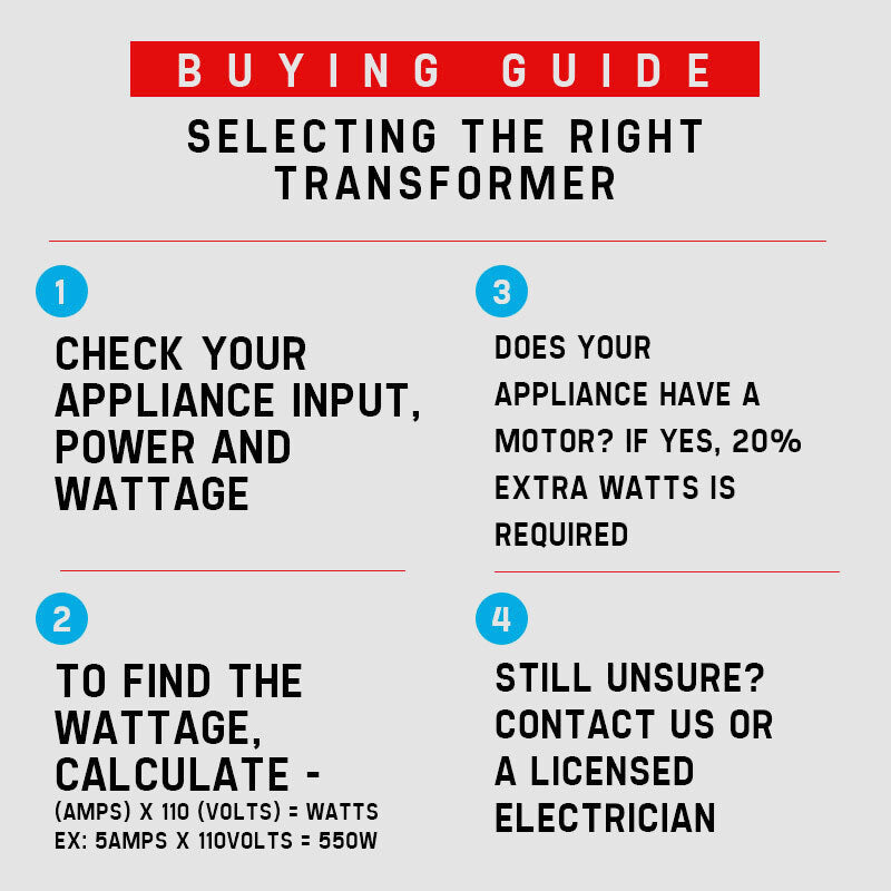 Transformers & Regulators: Genpower 2000W Step Down Transformer 240V-110V Stepdown Voltage Converter AU-US