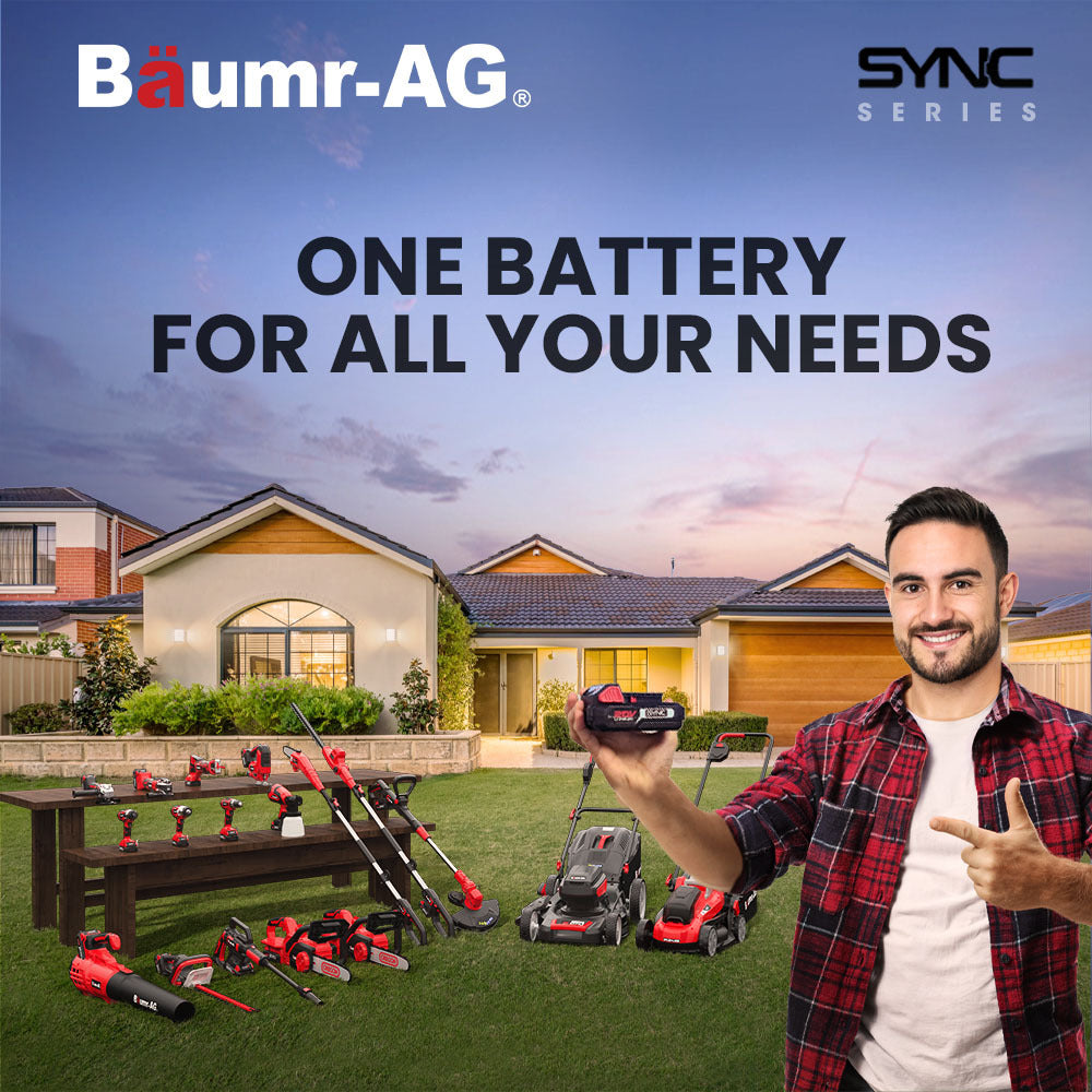 Outdoor Power Equipment: BAUMR-AG 20V 2Ah SYNC Lithium-Ion Battery, Replacement or Spare Battery, Rechargeable